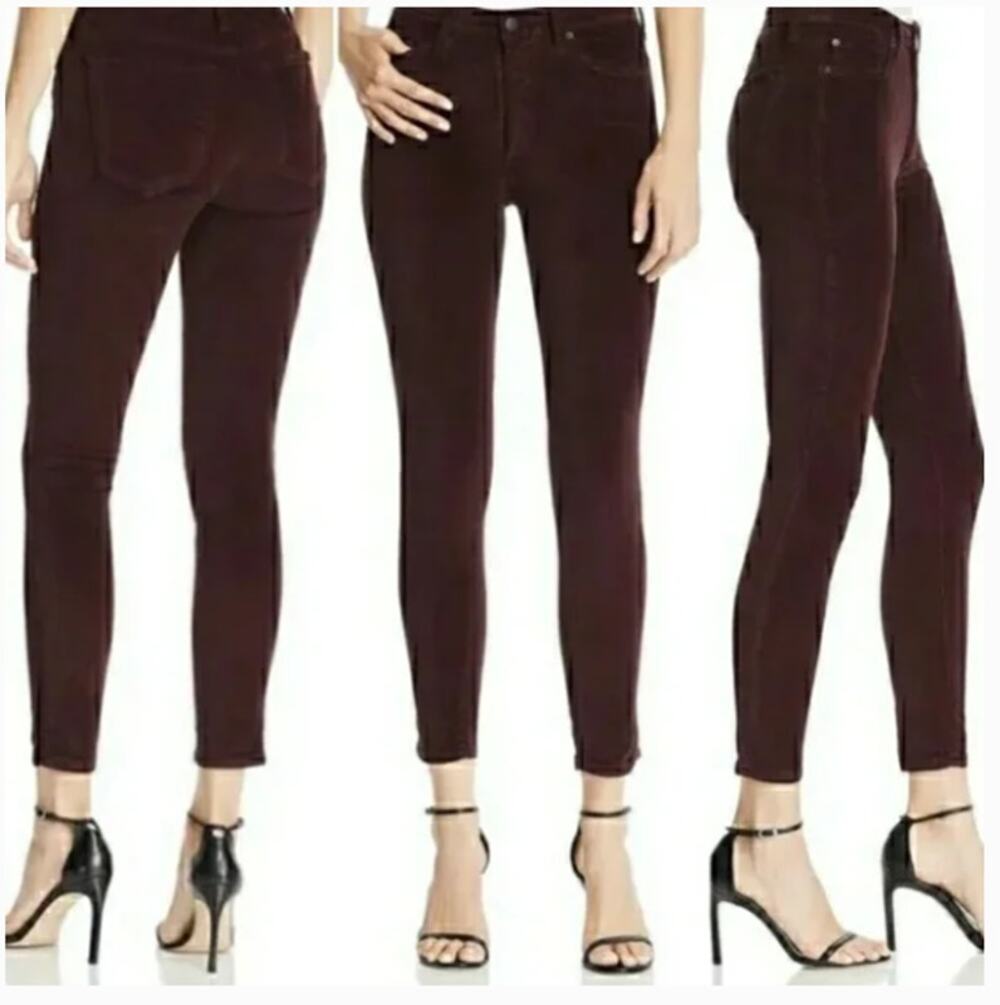 NWT Joe's Jeans The Charlie High Rise Velvet Skinny Ankle Jeans Size 25